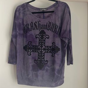 Med Crash and Burn 3/4 Sleeve